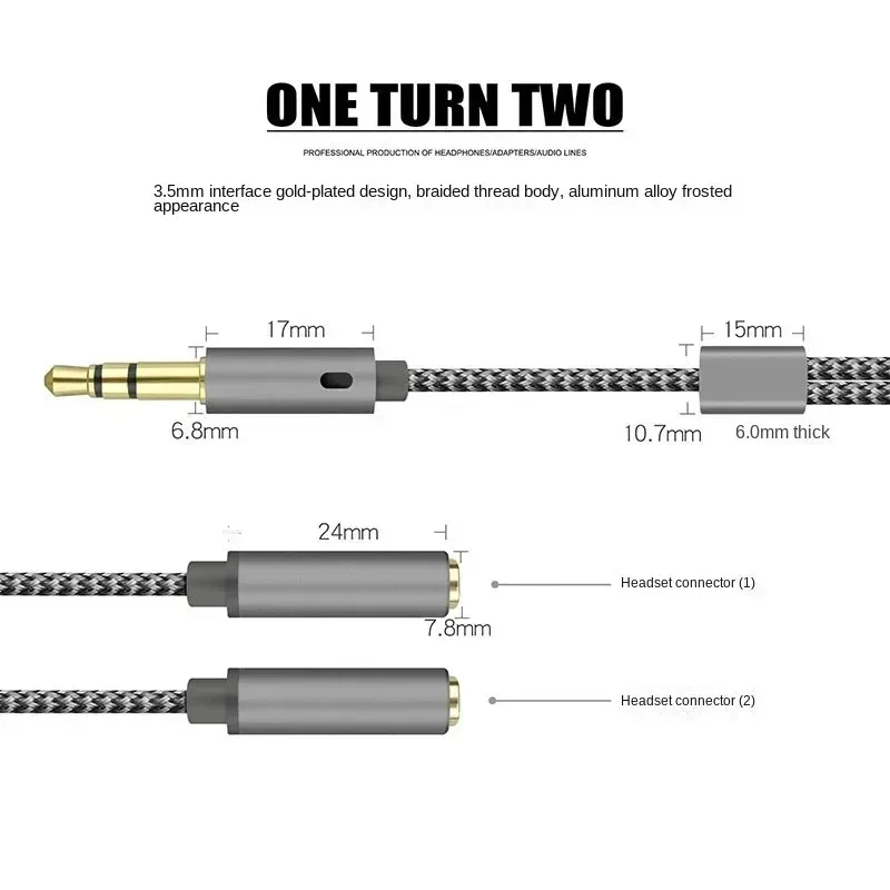 3.5mm Audio Splitter 1 Male To - đánh giá và giá Earphone Splitter Jack